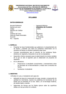 SYLLABUS DINAMICA DE FLUIDOS