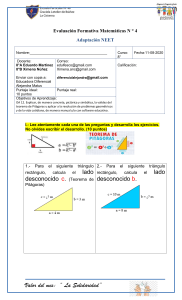 EVALUACION N° 4 MATEMÁTICA 8° NEET