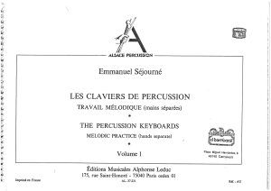 Les Claviers de Percussion Travail Mélodique 54 Seiten