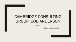 Caso Bob Anderson: Liderazgo y Desarrollo en Cambridge Consulting