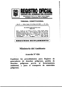 AM 026  registro generadores desechos peligrosos gestión y transporte