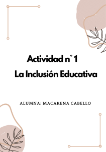 La Inclusión Educativa pdf