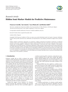 Semi-Markov Models for Predictive Maintenance