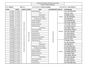 Plan de charlas mensuales