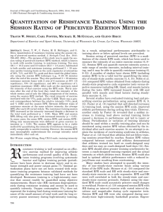 quantitation of resistance training using the.20