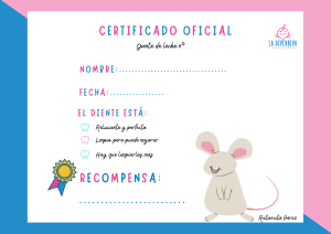 ratoncito perez diploma ninos