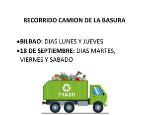 RECORRIDO CAMIO DE LA BASURA