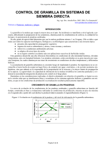 CONTROL DE GRAMILLA EN SISTEMAS DE SIEMBRA DIRECTA (Ing. Agr. Dra. Amalia Ríos. 2003. INIA La Estanzuela)