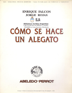 Cómo se hace un alegato — Enrique M. Falcón