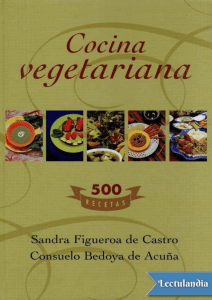 Cocina vegetariana - Sandra Figueroa de Castro