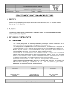 INSTRUCTIVO TOMA DE MUESTRA MP 5-3-23