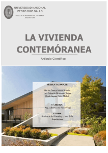 GRUPO 05-ARTICULO CIENTIFICO -LA VIVIENDA CONTEMPORANEA