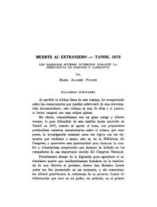 Muerte al Extranjero-Tandil 1872