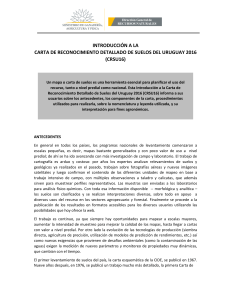 Introducción a la carta de reconocimiento detallado de suelos del Uruguay 0