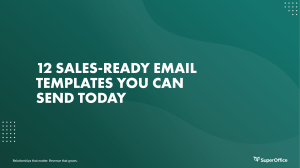 12 sales ready email templates