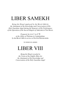Liber Samekh and Liber VIII (Aleister Crowley)