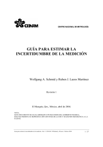  GUIA P ESTIMAR INCERTIDUMBRE Med 2004 09 27