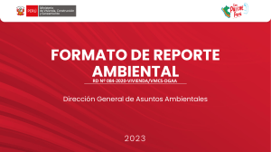 2. FORMATO DE REPORTE AMBIENTAL