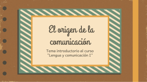 Comunicación, lengua, lenguaje y habla