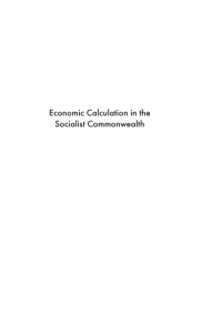 路德维希·冯·米塞斯：Economic Calculation in the Socialist Commonwealth