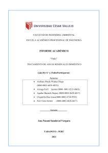 GRUPO1B1T1 INFORME - BIOLOGIA  AGUAS RESIDUALES  DOMESTICA