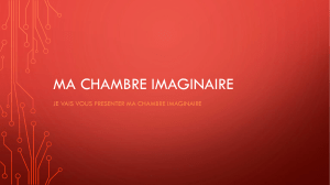 MA CHAMBRE IMAGINAIRE
