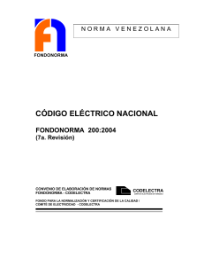CODIGO ELECTRICO NACIONAL FONDONORMA 200
