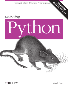 Learning Python 5th Edition Mark Lutz ww
