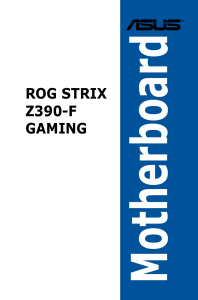 ASUS ROG STRIX Z390-F GAMING Manual en