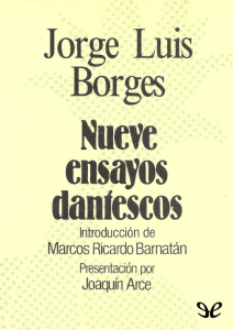 Jorge Luis Borges Nueve ensayos dantesco