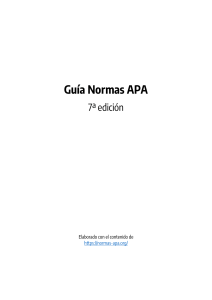 Normas APA - 7ma edicion