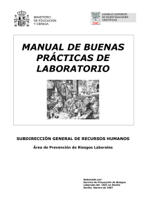 2. Manual de buenas prácticas en laboratorios CSIC