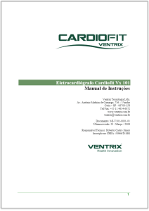Este Manual de Instruções contém as informações necessárias para a correta utilização do eletrocardiógrafo Cardiofit Vx PDF Free Download