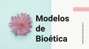 Modelos de Bioética 