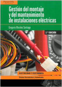gestion del montaje y del mantenimiento de instalaciones electricas