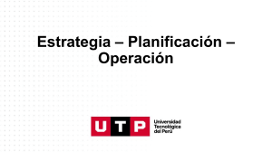 S4 Estrategia – Planificación – Operación