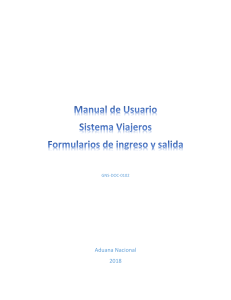Manual de usuario Viajeros - Formularios 250-251