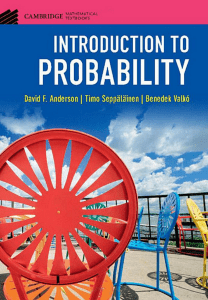 (Cambridge mathematical textbooks) Benedek Valkó  David F. Anderson  Timo O. Seppäläinen - Introduction to probability (2018)