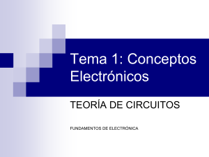 1 - Conceptos Electrónicos - Teoría de Circuitos