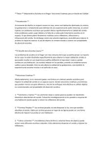 1. Acondicionamiento acústico en espacios caseros