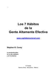 7 HABITOS DE LA GENTE ALTAMENTE EFECTIVA