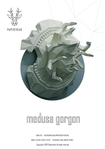 Medusa Griega Paper Craft