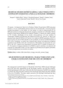 Artículo RSD CARACTERIZACIÓN Y estimación energética para Chimbote
