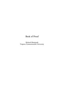 Book Of Proof - Richard Hammack