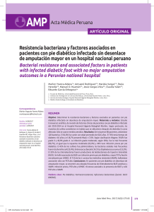 Resistencia bacteriana y factores asociados en pacientes con pie diabético infectado sin desenlace de amputación mayor en un hospital nacional peruano