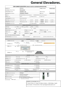 COD MONTACOCHES General Elevadores - PARKING PRADO