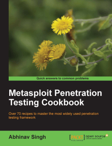 Backtrack 5 Metasploit Penetration Testing Cookbook [Ingles, 269]