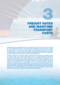 Freight rates - determinants of cost