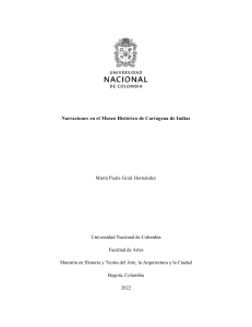 Narraciones en el Museo Historico de Cartagena de Indias - Trabajo Final 3 Semestre