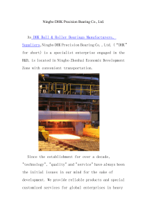About  Ningbo DHK Precision Bearing Co., Ltd.
